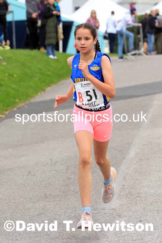 Girls under-13s 2022 Northern Road Relays, SportsCity, Manchester. Photo: David T. Hewitson/Sports for All Pics